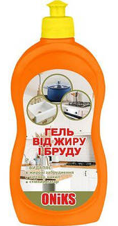 ONIKS Засіб для чищення кухні гель для видалення забруднень жиру кіптяви нагару (пуш-пул) 500г